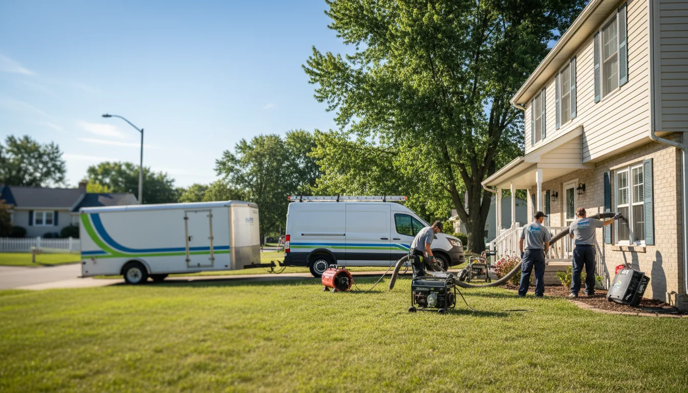 Flooded Basement Restoration And Cleanup With Repair in Bryant, IA near me
